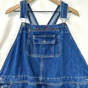 CRAFTSMAN Mens Dark Wash Denim Cargo Carpenter Overalls Men 46x30 Workwear
